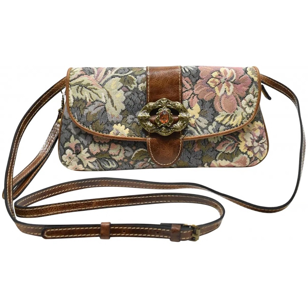 Patricia Nash Verdura Bosque crossbody bag purse tapestry leather P704160